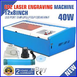40w Laser Engraver Engraving Machine Co2 Gas Cutter Carving Strong Packing