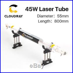 45-50W CO2 Laser Tube Glass Pipe Dia. 55mm Length 800 for Engraver Cutter Machine