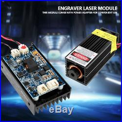 450nm 15W Laser Module With Heatsink Fan Support TTL/PWM for DIY Laser Engraver HF
