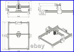 5.5W CNC Laser Engraving Machine Kit DIY Cutter Engraver Desktop Printer 3040cm