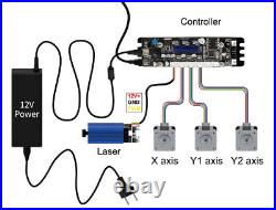 5.5W Output Laser Cutter DIY Laser Engraving Machine Cutting Tool 4040cm