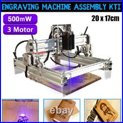500MW DIY CNC Laser Engraving Cutting Machine Engraver Printer Desktop Cutter