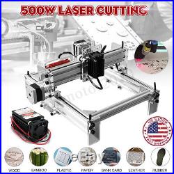 500MW DIY Mini Laser Engraving Cutting Machine Adjustable Desktop Printer Kit US