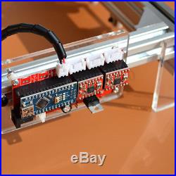 500MW DIY Mini Laser Engraving Cutting Machine Adjustable Desktop Printer Kit US