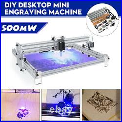 500mW 40x50cm Desktop Laser Engraving Machine DIY Logo Marking Printer Engraver
