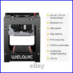 500mw Welquic laser engraving machine for Hard wood/plastic/bamboovia BT4.0