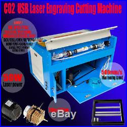 50W CO2 Laser Engraver Engraving Cutting Machine Laser USB Wood Working /Crafts