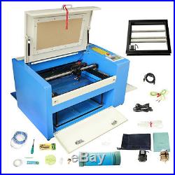 50W CO2 Laser Engraving Machine Engraver Cutter With Auxiliary Rotary Device