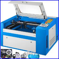 50W CO2 Laser Engraving Machine Engraver Cutter With Auxiliary Rotary Device