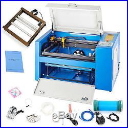 50W CO2 Laser Engraving Machine Engraver Cutter with Auxiliary Rotary