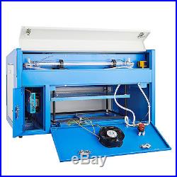 50W CO2 Laser Engraving Machine Engraver Cutter with Auxiliary Rotary