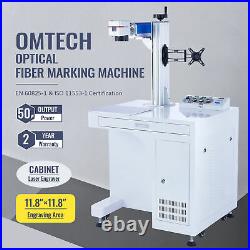 50W Fiber Laser Engraver and Cutter Workstation for Etching Metal Source