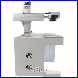 50W Fiber Laser Marking Machine Laser Engraver 300300mm and rotary axis