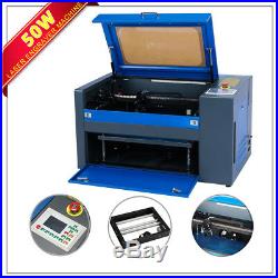 50w Laser Engraving Cutting Machine CO2 Engraver Cutter 500mm x 300mm W. Rotary