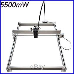 5500MW Mini Desktop Laser Engraving Machine 50X65CM DIY Carve Logo Printer 5.5W