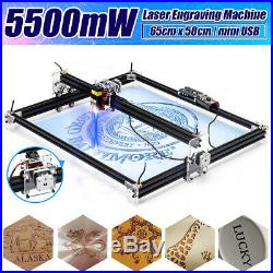 5500mw Desktop Laser Engraving Cutting Engraver CNC Carver DIY Printer Machine