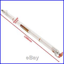 60W 1200MM Laser Tube Metal Head Glass Pipe For CO2 Engraving Cutting Machine