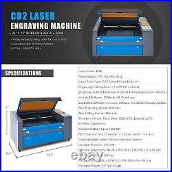 60W 16 × 24/400 × 600mm CO2 Laser Engraver Egravering Cutter Machine Preenex