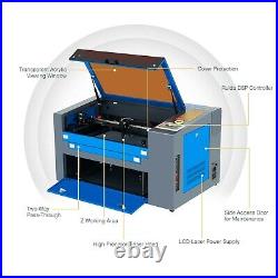 60W 24x16In Workbed CO2 Laser Cutting Engraving Machine Engraver Cutter Laser En