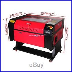 60W CO2 Laser Engraver Engraving Machine Artwork Cutter Cutting 700x500mm