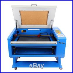 60W CO2 USB Laser Engraver Cutting Machine 700X500MM with Water Chiller CNC Rotary