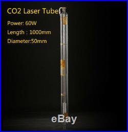 60W Laser Tube Metal Head Glass Pipe 1000mm for CO2 Cutting Engraving Machine