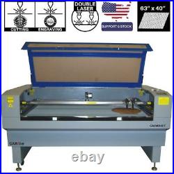 63 x 40 Inches Double CO2 Laser Tube CAMFive Laser Cutter & Engraver CMA6340T