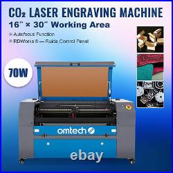 70W 30x16 Bed CO2 Laser Engraver Cutter Engraving Machine with Autofocus Ruida