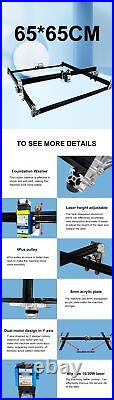 80W 6565CM CNC DIY Laser Engraving Cutting Machine Laser Moudle Kit Tool