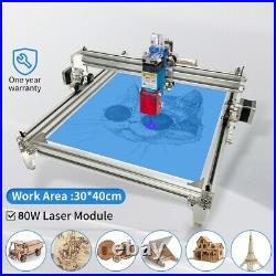 80W Laser 3040cm CNC DIY Laser Engraving Cutting Machine Desktop Wood Router
