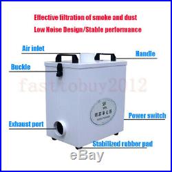 80W Pure Air Fume Extractor Smoke Purifier For 3020 6040 Laser Engraving Machine