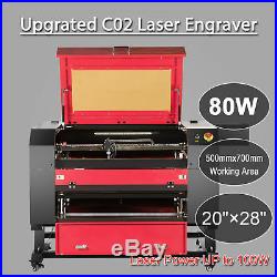 80W USB CO2 Laser Engraving Cutting Machine Engraver Cutter 700x500mm