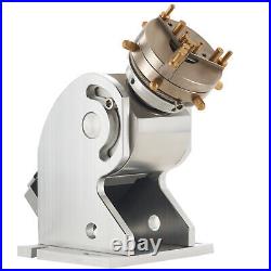 80mm Laser Marking Machine Rotary Axis Chuck for Rings Bracelets More 80deg 360