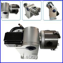 80mm Rotary Attachment Laser Rotation Axis Chuck for Marking Machine, with Driver
