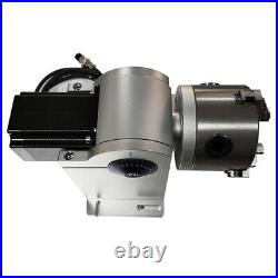 80mm Rotary Attachment Laser Rotation Axis Chuck for Marking Machine, with Driver