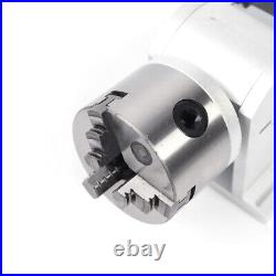 80mm Rotary Shaft Rotating Fixture Fiber Laser Marking Engraving Machine