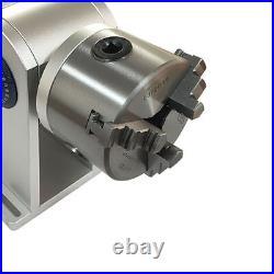 80mm Rotating Axis Fiber Laser Marking Machine/Driver Rotary Chuck Rotary Shaft