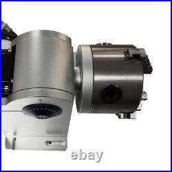 80mm Rotation Axis Fiber Laser Marking Machine/ Rotary Shaft Driver Rotary Chuck