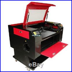 80w CO2 USB Laser Engraving Cutting Machine Engraver Cutter with CNC Rotary Axis