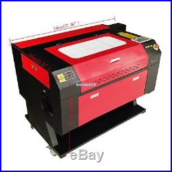 80w CO2 USB Laser Engraving Cutting Machine Engraver Cutter with CNC Rotary Axis