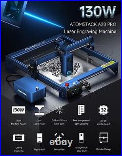 ATOMSTACK A20 PRO Laser Engraver, 20W Laser Cutter, Operable by APP, USED