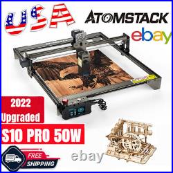 ATOMSTACK S10 Pro Laser Engraver 50W DIY Laser Engraving Cutting Machine CNC US