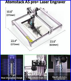 Atomstack A5 PRO+ Laser Cutter Engraver Machine 40W Diode Laser Engraving DIY US