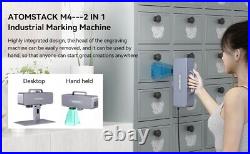 Atomstack M4 Fiber Marking Machine 2 IN 1 Handheld Laser Printer Fast Engraving