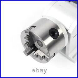 Axis Rotary Shaft Attachment CNC Chuck 80mm for Laser Marking Engraving Machine