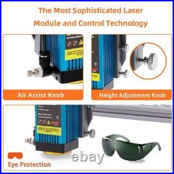 C5 40W Laser Engraving Cutting Machine DIY Engraver Cutter Printer 400400mm Wx
