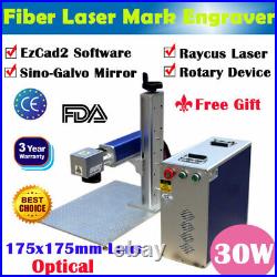 CALCA 30W Split Fiber Laser Marking Machine Metal Non-Metal Laser Engraving FDA