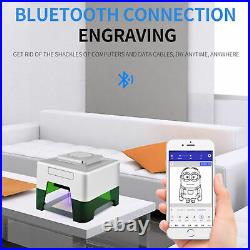 CNC Laser Engraver Cutting Bluetooth Woodworking 3D DIY Logo Mark Printer USB