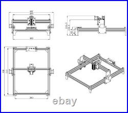 CNC Laser Engraving Machine + 0.5W Laser Module 3040cm Laser Cutter Wood Metal