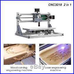 CNC3018 DIY 2-in-1 Mini Laser Engraving Machine GRBL Control 3 Axis 2500mW